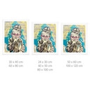 Poster Le Silence Montre l'Intelligence Pop Art - Habib