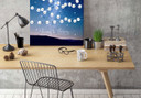 Tableau sur toile Etoiles de nuit + texte au choix
