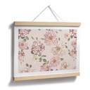 Plakat z kwiatami - Dalie Shabby Chic Pink - Bloomery Decor
