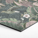 Sekskantet billede Kolibri i en tropisk skov - Bloomery Decor - Alu-Dibond
