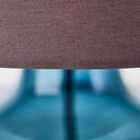 Tischleuchte Jana, blau, 57 x 29,8 cm, Textil Tischleuchte