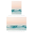 Błękitne morze spotyka się z różowym niebem na fototapecie w Grecji - Sisi & Seb