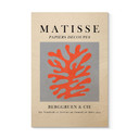 Tableau sur bois Corail abstrait, style Matisse - Costa