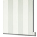 Stribet tapet non-woven Novamur Yvi hvid, grøn