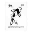 Poster Geometrische Koi Origami - Krygowski