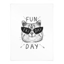 Plakat kot w okularach przeciwsłonecznych - Fun Friday Cat - Korenkova
