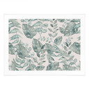 Plakat Plant Jungle Leaves Watercolour Cream - Bloomery Decor