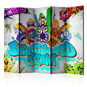 Skærm som rumdeler - Skateboardhold , 5-delt - 225x172 cm