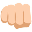 Muursticker Emoji Bro Fist