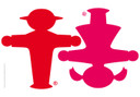Muursticker Ampelmann - Stilstaan
