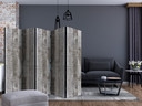 Paravent Séparation de pièce - Béton-bois, 3 pièces
