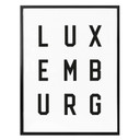 Plakat - Typografia Luksemburg
