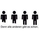 Wandtattoo Sei du selbst... 01 (2-farbig)