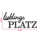 MDF - Holzdeko - Lieblingsplatz