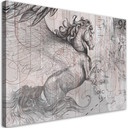 Canvasbillede, Pegasus hest abstrakt