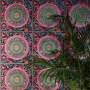 Versace Home klasyczna tapeta w kwiaty designerska luksusowa tapeta z włókniny kolorowa