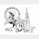 Fototapeta Wiedeń - Czarno-biały - Pokochaj swoje miasto