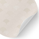Naklejka na ścianę Abstrakcyjne półkola w delikatnym beżu - Bloomery Decor - Round