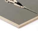 Plakat drewniany Banksy'ego - Jezus Chrystus z torbami na zakupy