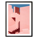 Plakat Wride - La Muralla Roja - Różowa architektura