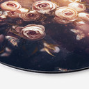Tableau sur alu-Dibond rond Kiral - Le bouquet de roses
