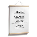 Plakat Rêvez croyez aimez vivez