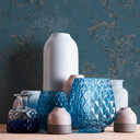 A.S. Création History of Art Papier peint baroque Bleu, Argent