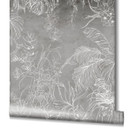 Brun blomstertapet Fototapet til stue Soveværelse 2.70 x 2.12 cm