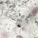 A.S. Création non-woven tapet BOS - blomstret tapet jungle tapet hvid, grøn, lilla, pink