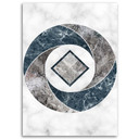 Canvasbillede, Abstrakt geometri - Marmor