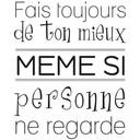 Muursticker Fais toujours de ton mieux...