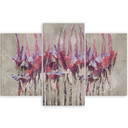 Lærred print 3 dele, planter blomster Simnitło