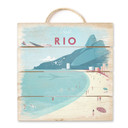 Obraz drewniany Rivers - Rio de Janeiro - 40x41,5 cm