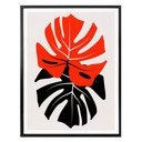 Plakat Kubistika - Monstera Duet