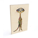 Plakat drewniany Hagenmeyer - Meerkat