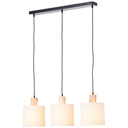 Pendelleuchte Manuel, braun, 130 x 80 cm, Holz Pendellampe