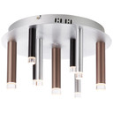 Deckenleuchte Eddy, braun, 21,5 x 40 cm, Metall Deckenlampe, dimmbar