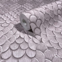 Tapeta z włókniny w kwiaty, geometryczny mat o wyglądzie 3D w kolorze czerwonym 