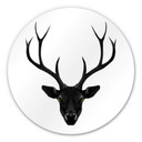 Wandcirkel Alu-Dibond - Ireland - Black Deer