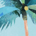 Fototapet Semesterstrand med palm - Rivers