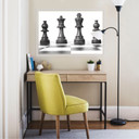 Poster autocollant - W - Échiquier