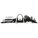 Sticker mural - Saint Louis Skyline