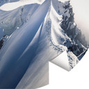 Fototapeta góry - szczyt Mont Blanc - Nienartowicz - okrągła - samoprzylepna/nie tkana