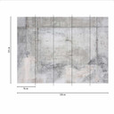 GreyWall1 Fototapet med betonglook i gråvitt - Fototapet i non-woven Designwalls 2 - 2,55 x 3,5 m