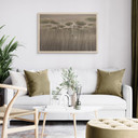 Houten Wanddecoratie lotusbloemen met zwaan in het water in grijs - Ms Tiff