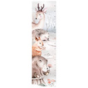 Sticker mural toise - Kvilis - Amis des animaux dans la forêt - 45x160 cm