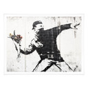 Plakat Banksy - Miotacz kwiatów