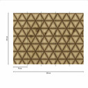 Geometric GraphicTriang1 beige brun - non-woven tapet Designwalls 2 - 2,55 x 3,5 m