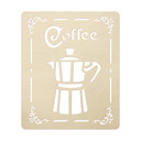 Drewniany napis Kawa - Dzbanek do kawy espresso - Dekoracja drewniana topola