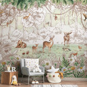 Kikki Belle - Wiosenna fototapeta Forest friends